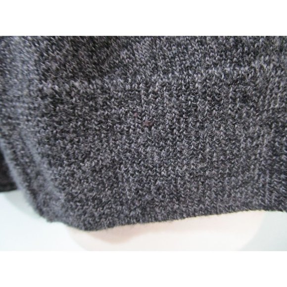 Calvin Klein Extra Fine Merino Sweater Heathered Charcoal V Neck Mens Large EUC - Picture 12 of 16